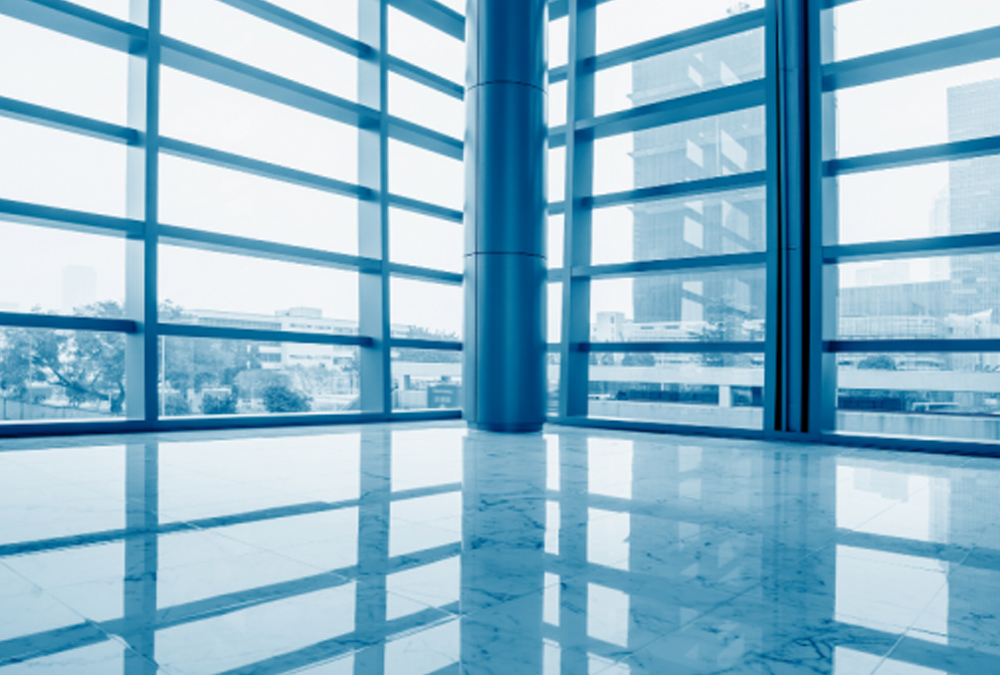 closeup shot of a clean floor blue color