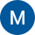 Picture of M Logo in Blue Circle